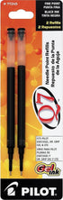 Pilot Q7 Gel Ink Refill, Fine Point, Black Ink, 2-Pack for Retractable Needle Point Rolling Ball Pen (77245)