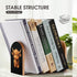 Generic 5 3.1 3.9 Inches Cartoon Highland Cow Wood Book Ends Holder Stand Cute Desk Decor Bookends