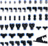 53 Pcs Quick Connect Air Hose Fittings Kit, 1/8" 1/4" 3/8" 1/2" Air Line Quick Connect Fittings with NPT Thread