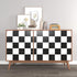 VaryPaper 15.7''x78.7'' Thick Checkered Countertop Contact Paper Waterproof Checkered Wallpaper Peel and Stick Black and White Wallpaper for Bathroom Kitchen Backsplash Cabinets Shelf Liners Drawers by VaryPaper