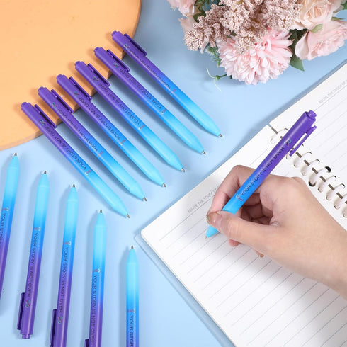 Jetec 100 Pcs Suicide Prevention Awareness Ribbon Pens, Mental Health Bulk Retractable Fine Tip Pens