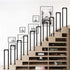 PAUANI U-Shaped Stairs Handrail - Stair Railing, Metal Nti-slip Stair Support Rod, Steps