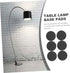 6pcs Non-Slip Desk Lamp Base Pads - Soft Adhesive Stickers