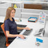 Fellowes PlushTouch Foam Mouse Pad with Wrist Support - Gray Lattice (9549701)