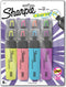 Sharpie Highlighter, Clear View with See-Through Chisel Tip, Assorted, 8 Count