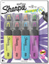 Sharpie Highlighter, Clear View with See-Through Chisel Tip, Assorted, 8 Count