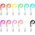 12 Patelai Pcs Silicone Dental Bib Clips Colorful Napkin Clips Bib Holder Dentist Napkin Chain Neck Chain with Lanyard