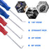 BUSY-CORNER 1299 Pieces O-Ring Kit with 4 PCS O Ring Pick & Installation Tools, 30 Metric Sizes Nitrile Rubber