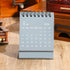 Mini Desk Calendar 2025-2026, Small Desktop Calendar from July 2025 to Dec 2026, Thick Paper with Stickers (Mini Grey)