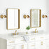 1-Light Gold Wall Sconces Lighting, Modern Glass Wall Lights for Bathroom, Bedroom, Living Room, Adjustable