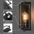 Modern Matte Black Wall Sconce - Single Light Bathroom Fixture