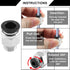 5Pcs Male Straight Push to Connect Fittings, 10mm Tube OD x 1/4 inch NPT Thread for Pneumatic Hose