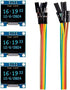 KEAcvise 3pcs 0.96 inch OLED Display Screen Module - Compact self-Luminous ssd1306 i2c