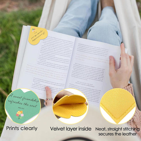 HUHALLI 4Pcs Bible Bookmark Leather Friendship Gifts Best Friend Christian Spiritual Religious Bible Verse Gifts
