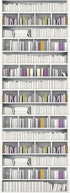 15 3D 7.1"x39" PLIGREAT Strips Bookshelf Stair Riser Decals, Peel and Stick Stair Stickers for Steps Self-Adhesive
