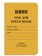 Elan Publishing Company One-Job Saddle Stitched Field Surveying Book - 4 ? x 7 Yellow Stiff Cover (Pack of 12)