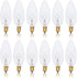 Simba Lighting Candelabra Torpedo Clear B10 CTC 25W E12 Base (12 Pack)