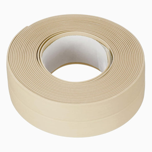 uxcell Waterproof Seal Caulk Strip Tape, 0.87"W x 10.5'L Self Adhesive PVC for Kitchen Bathroom Beige