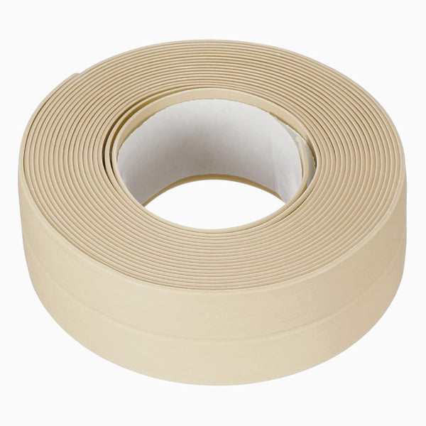 uxcell Waterproof Seal Caulk Strip Tape, 0.87"W x 10.5'L Self Adhesive PVC for Kitchen Bathroom Beige