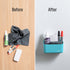 loukin Magnetic Marker Holder, Dry Erase Marker Organizer for Whiteboard or Refrigerators (Sky Blue) with Remote