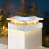 Peasur 4x4 Solar Post Cap Lights Outdoor with 3 Lighting Modes, LED