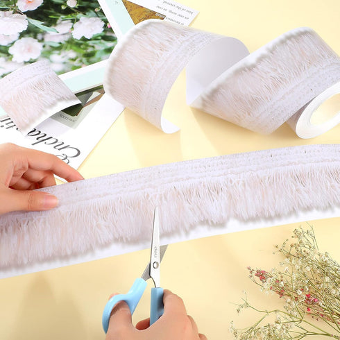 Boho Fringe Straight Borders, 65.6 Feet x 2.99 Inch Bulletin Board Border Strips for Classroom Home Decor