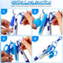 Glenmal 72 Pcs Badge Reel Pen Mini Highlighter Set, Mini Scissors, Neon Nurse Pen, LED Keychain Clip
