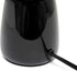 Simple Designs LT1134-BLK 10.04" Tall Traditional Ceramic Bedside Table Lamp with Matching Fabric Shade