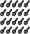 uxcell M6 x 25mm Carbon Steel Phillips Pan Head Machine Screws Bolts with Spring Washer & Plain Washers, 20pcs