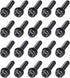 uxcell M6 x 25mm Carbon Steel Phillips Pan Head Machine Screws Bolts with Spring Washer & Plain Washers, 20pcs