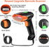 KUIIYER 2D 1D 800 600 CMOS USB Barcode Scanner, QR Bar Code Scanners Wired Handheld Barcode Reader with Updated X Pixel