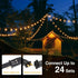 ZJOJO 60FT Outdoor String Lights, G40 Globe Lights with 30 Shatterproof LED Bulbs, 2700K Waterproof Patio Light