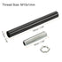 MECCANIXITY 3.94" 2 Set Threaded Extension Rod, Lamp Pipe with Connector Light Fixture Parts for Pendant Light Island
