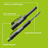 TRACER Deep Hole Construction Pencil with TRACER Site Holster. Extendable 2B Carpenter Pencil with Inbuilt Carpenter Pencil Sharpener by Tracer