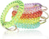 BIHRTC 5pcs Colorful Wristband Stretch Spring Spiral Coil Keychain Bracelets for Gym Pool ID Badge Outdoor Activities