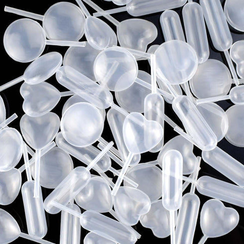 60 Pieces 4ml Plastic Pipettes Squeeze for Cupcakes, Chocolate, Strawberries, Liquid Transfer Dropper Injector Mini
