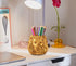 Lion Pencil Holder - Golden Desk Organizer for Office Supplies
