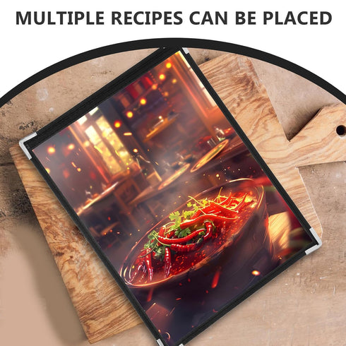 2-Side 21.6 28 Cm PVC Menu Book Restaurant Menu Holder with White Corner X for Bars Cafes and Dining Tables