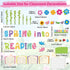 gisgfim Spring Reading Bulletin Board Decorations Set Classroom Spring Into Reading Bulletin Board Butterflies Flowers Cutouts Bulletin Board Borders Decor for School Library Chalkboard Wall(Spring) by gisgfim