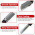 4 Set 1/4 Inch 1/2", 3/4", 1", 1-1/2"Cutting 1/2" Professional PCS Pattern Flush Trim Router Bit Shank, Top Bearing