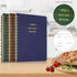 Perfect Blank Recipe Book: Hardcover Personal Recipe Notebook to Write in 144 Exclusive Recipes (Set of 3 Colors)
