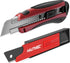 HAUTMEC 25mm Pro Heavy Duty Utility Knife with Extra 10PCS Rust Proof SK2H Blades, Autolock Slider for Industrial Use