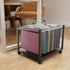 Aquzee Hanging File Organizer, Rolling File Cart with Wheels, File Folder Organizers for Desk, Home Office File