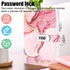 Koogel Diary with Lock, A5 PU Leather Journal with 120 Sheets, Password Locked Travel Notebook with Pen