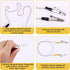 Tinoaly 6pcs 18.89in Dental Bib Clips with Napkin Chain, Metal Bib Holders for Dental Clinics Reusable Neck Chains
