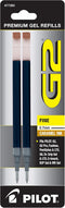 Pilot G2 Gel Ink Refills, Pack of 2, Fine Point 0.7 mm, Caramel