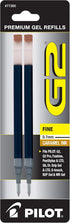 Pilot G2 Gel Ink Refills, Pack of 2, Fine Point 0.7 mm, Caramel