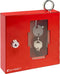 Barska Red Key Lock Breakable Glass Window Alarm with Attached Hammer for Emergency