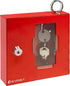 Barska Red Key Lock Breakable Glass Window Alarm with Attached Hammer for Emergency