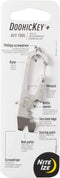 Nite Ize KMTSE-11-R3 DoohicKey Keychain Multi Tool, 1 Count - Stainless Steel Keychain Tool